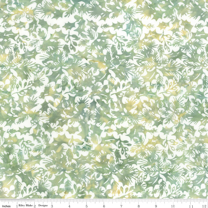 Batiks Holiday Charm Whispery Sage