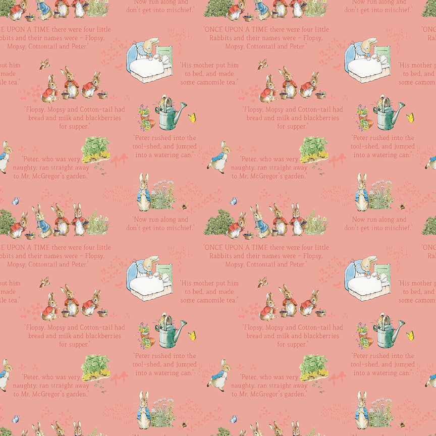 The Tale of Peter Rabbit Text Coral