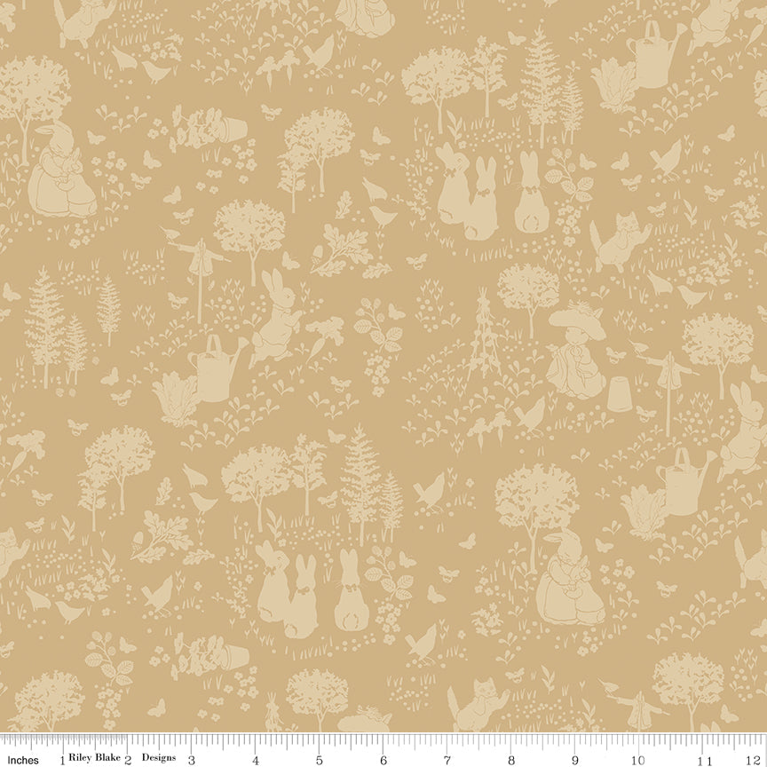 Peter Rabbit™ and Benjamin Bunny™ Tonal Garden Tan