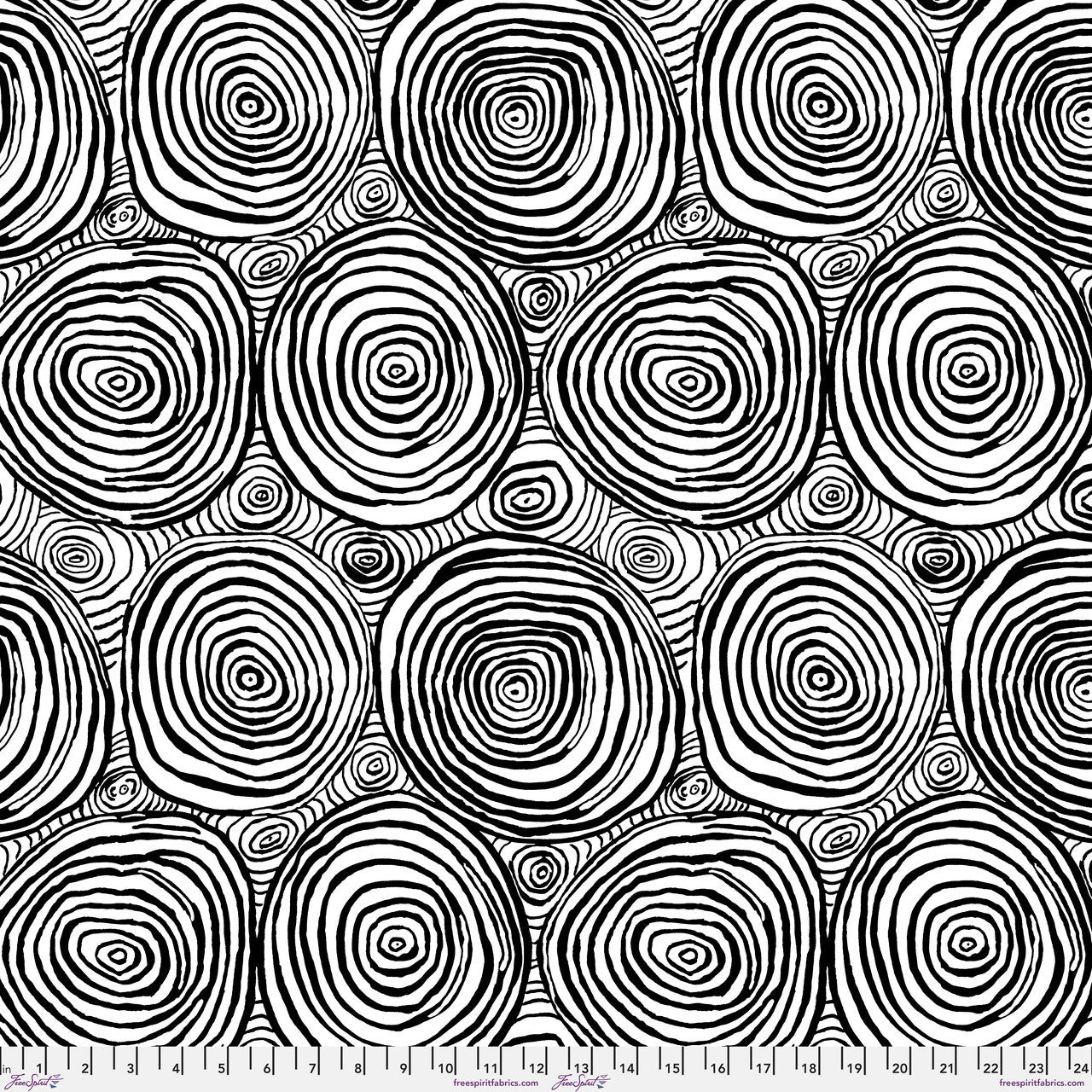 Onion Rings - Backing Fabric - Black