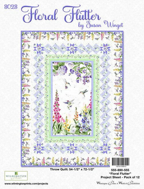 Wilmington Prints Fabrics Floral Flutter Quilt Kit