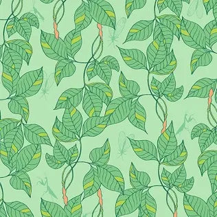 Mint Green Leafy | Moonlit Garden Collection
