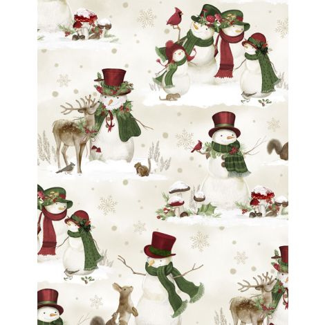 Wilmington - Scenic Snowmen Cream