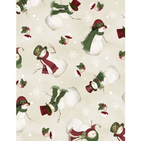 Wilmington - Tossed Snowmen Cream