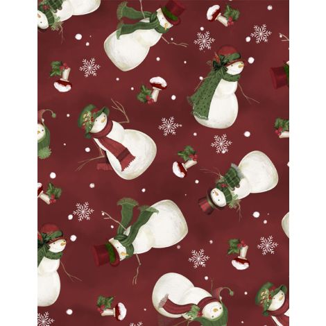 Wilmington - Tossed Snowmen Red