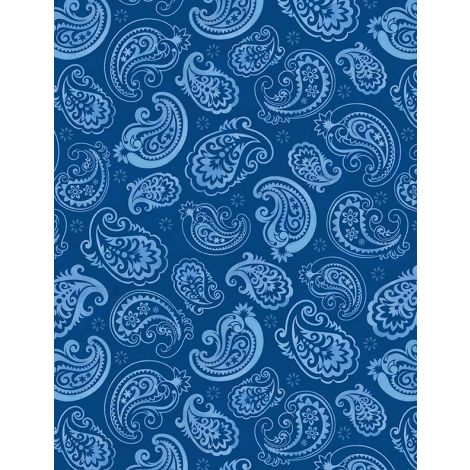 Wilmington Print - Paisley Toss Navy