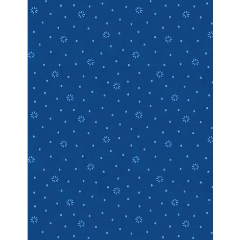 Wilmington Print - Floral Dot Blue Navy