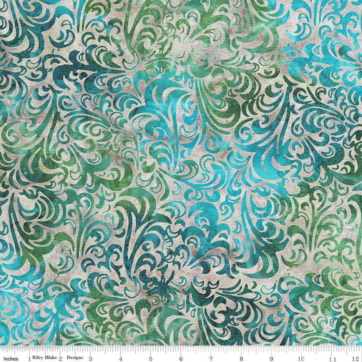 Batiks Basics Twirl & Swirl Coastal Shimmer