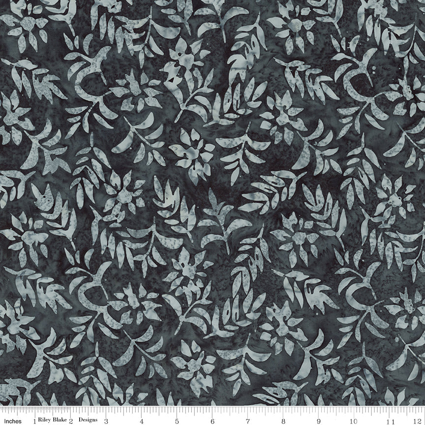 Batiks Holiday Charm Storm Cloud