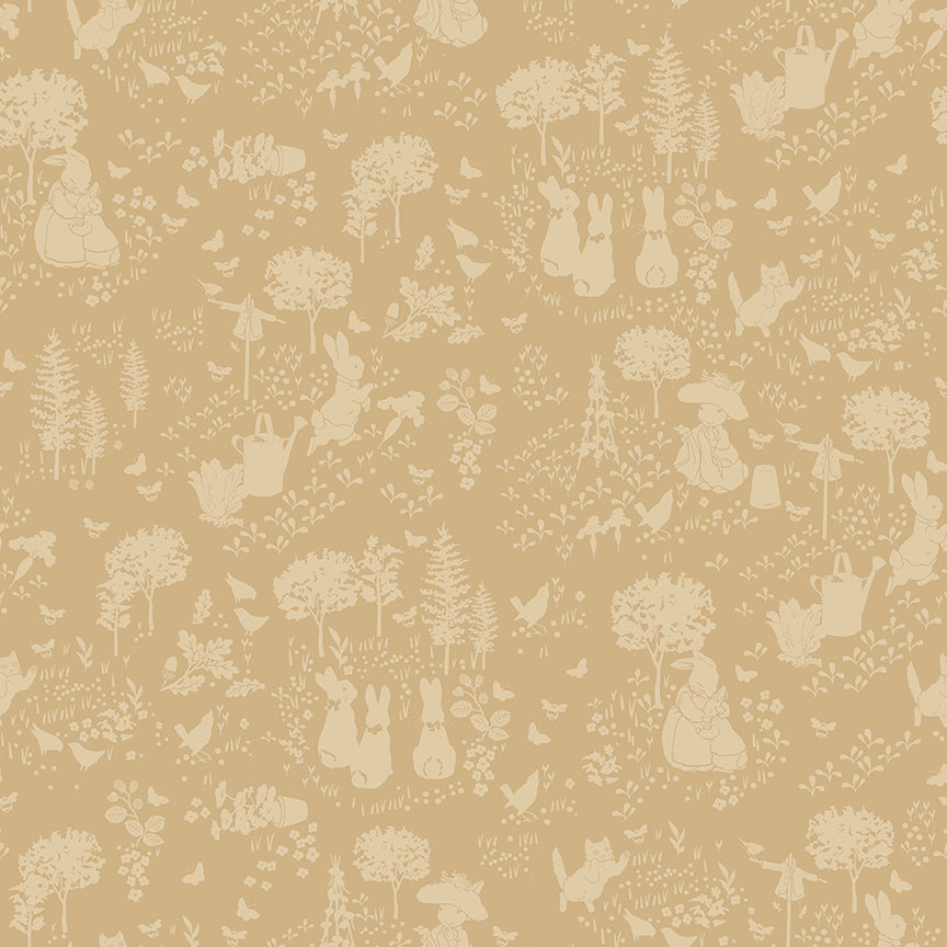 Peter Rabbit™ and Benjamin Bunny™ Tonal Garden Tan