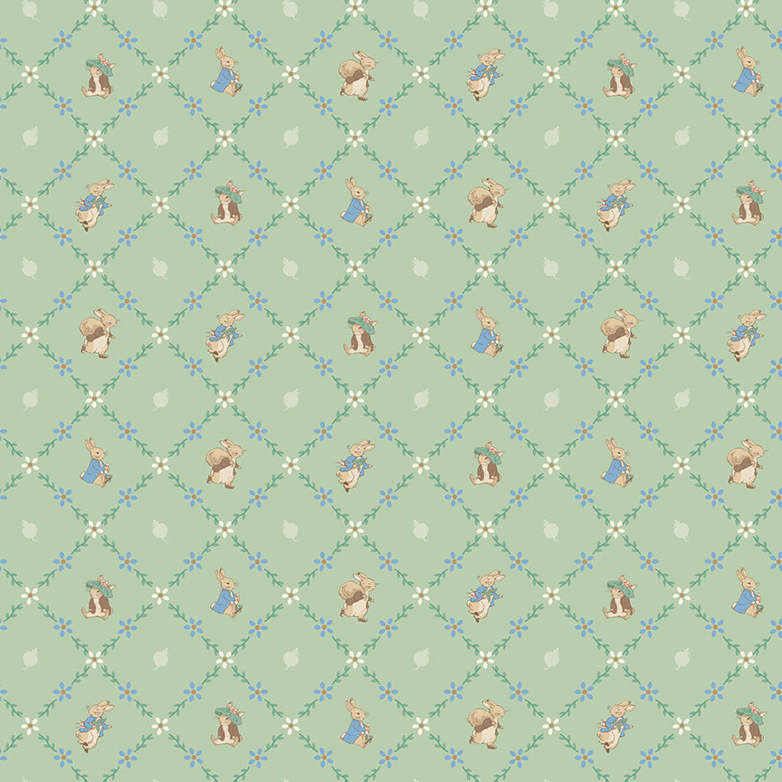 Peter Rabbit™ and Benjamin Bunny™ Lattice Green