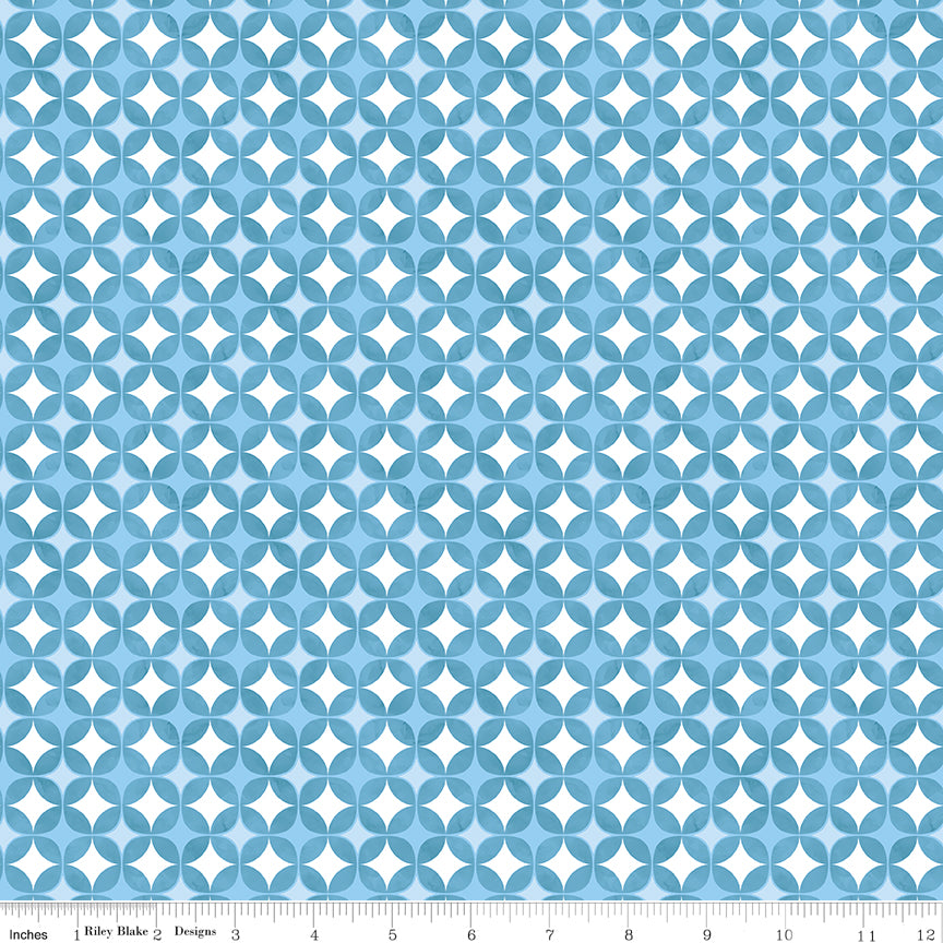 Painted Petals | Geo Circles Blue