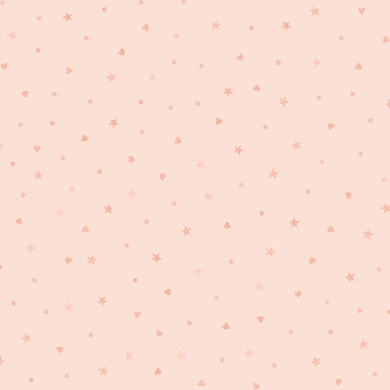 P & B Textiles| First Impression Stars and Hearts Ditzy | Flannel