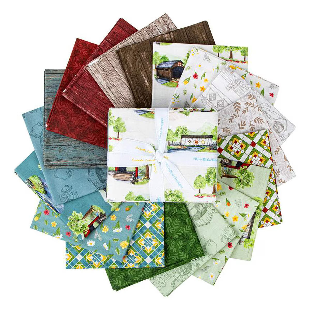 Covered Bridges in Spring Fat Quarter Bundle
