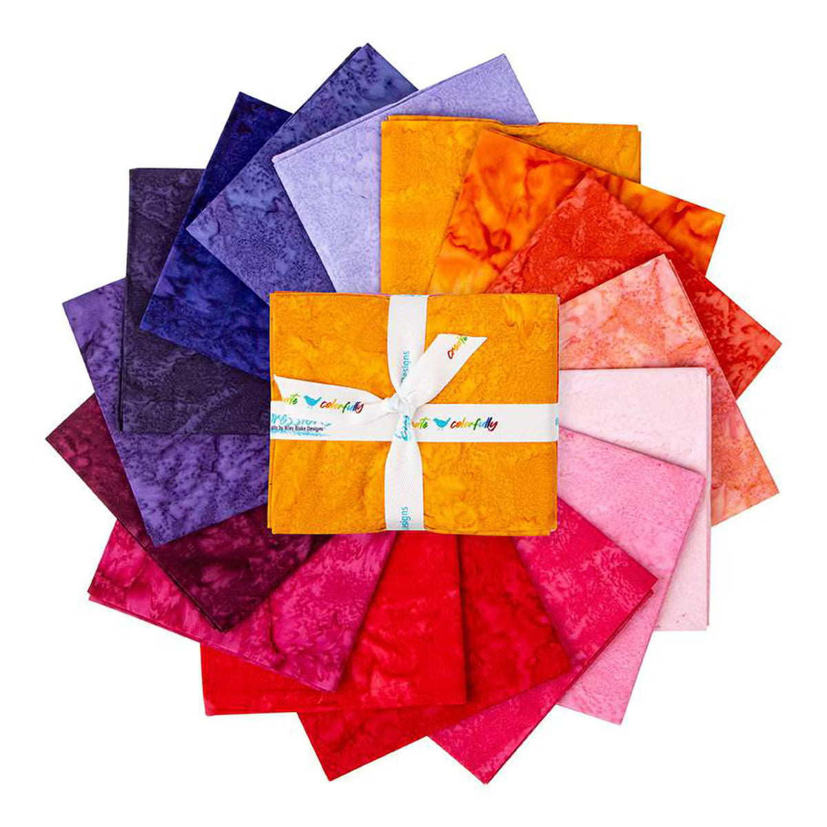 Expressions Batiks Hand-Dyes Sunset Sorbet Fat Quarter Bundle