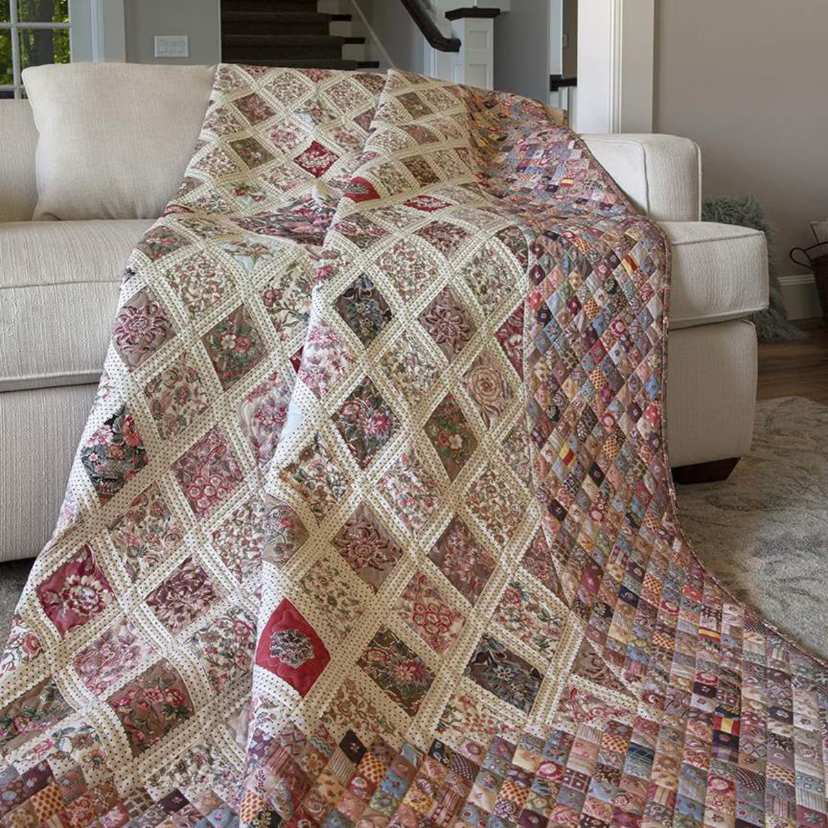 Jane Austen at Home Coverlet Quilt Kit