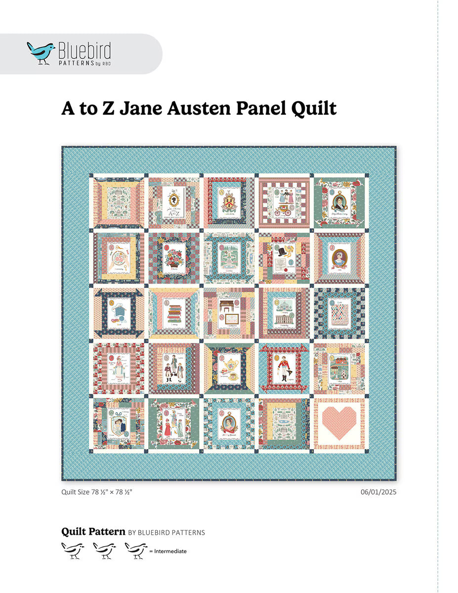 A  to Z Jane Austen Panel Quilt Kit