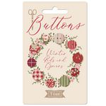 Creating Memories Winter Buttons 5pc 10mm and 12mm