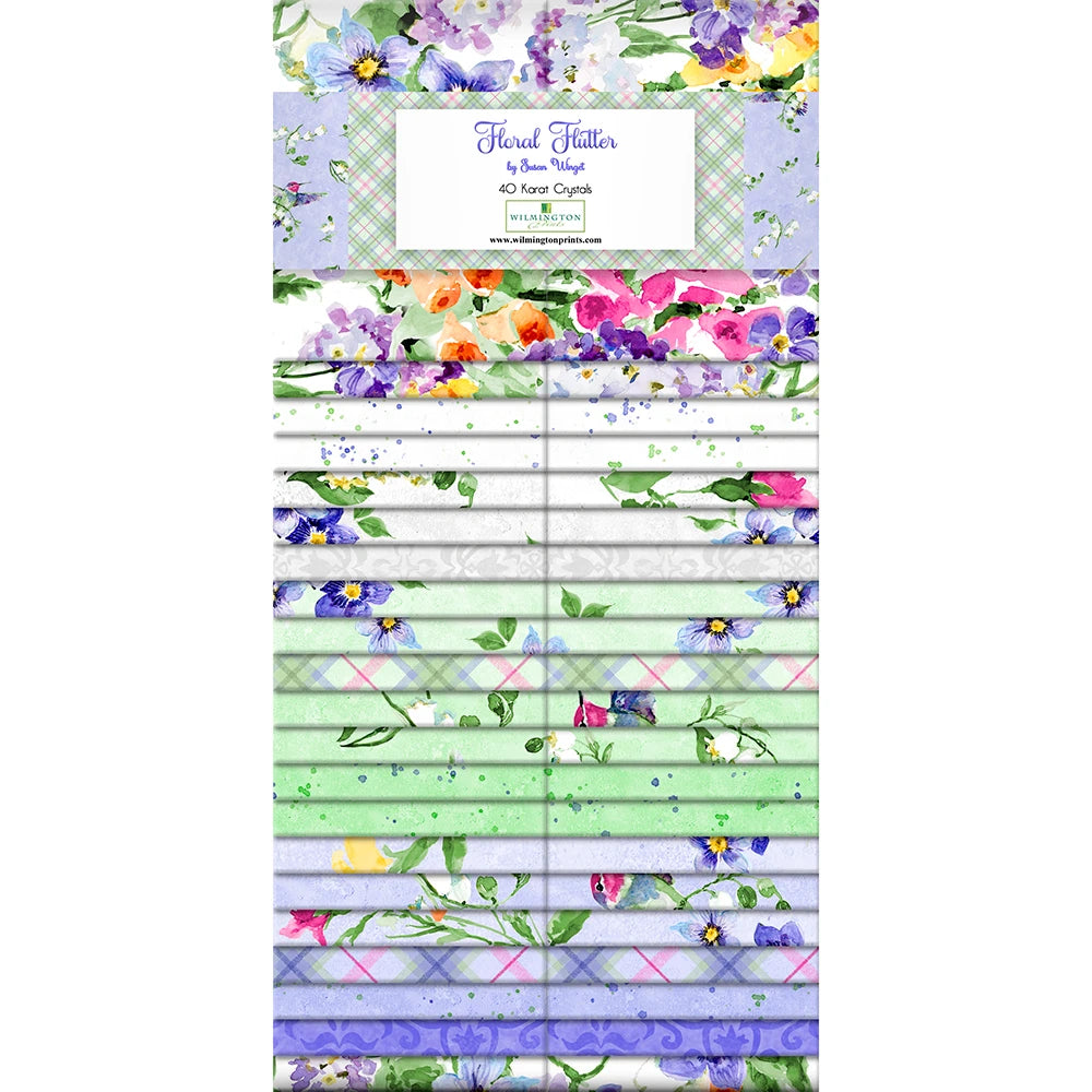 Wilmington Fabrics | Floral Flutter | mini 42 Karat Crystals