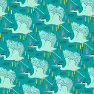 Teal Wetlands by Flora and Fauna Collection