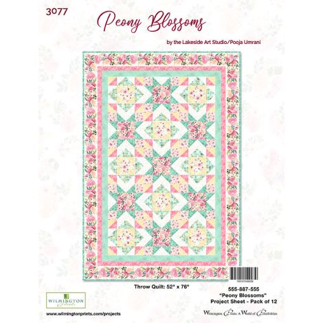 Wilmington Prints Fabrics Peony Blossom Quilt Kit