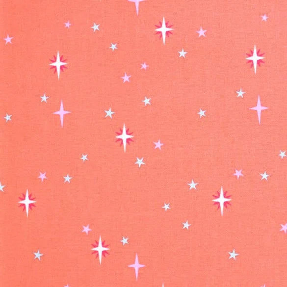 Starry Sky in Coral|  Moonlit Garden Collection