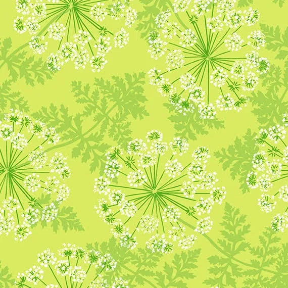 Wild Carrots Lichen Yellow  by Flora and Fauna Collection