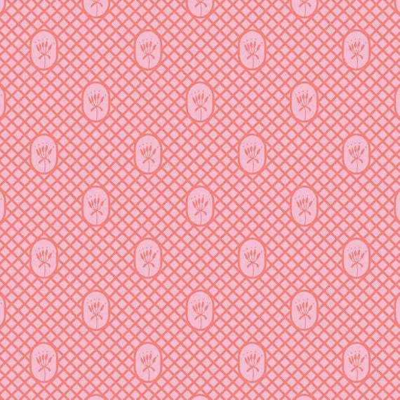 Lattice - Sherbet Pink  by Flora and Fauna Collection