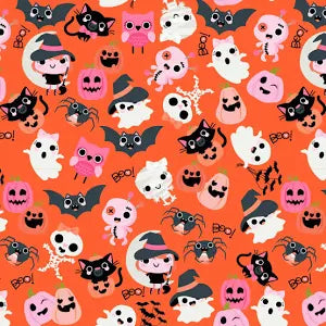 Poppie Cotton | Not Scary | 5" squares  - 42 prints