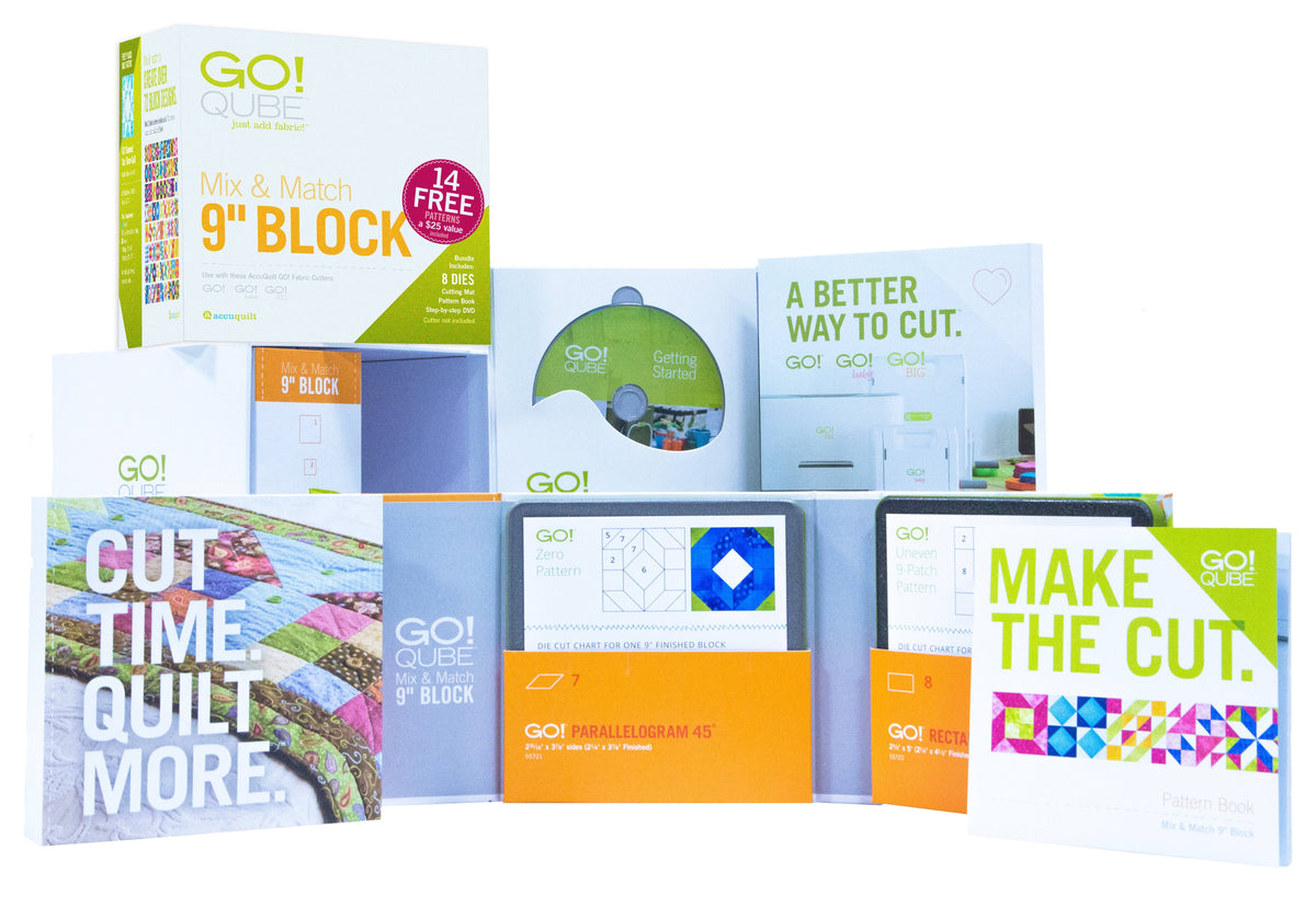 Accuquilt GO! Qube Mix & Match 9" Block